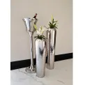 Hammered stainless steel vase 77,5×19,5cm - 5