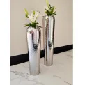 Hammered stainless steel vase 77,5×19,5cm - 6