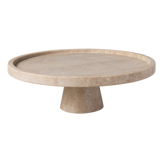 Patera na nodze Manufacture Travertine 28x10cm