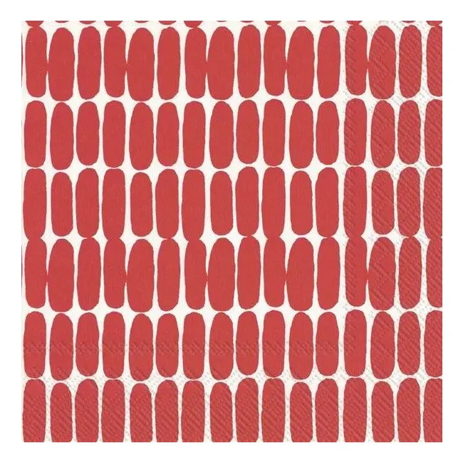 Napkins 25cm alku red