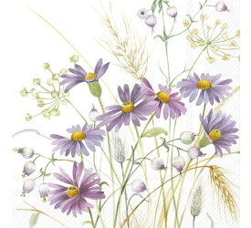 Serwetki 33cm lilac aster
