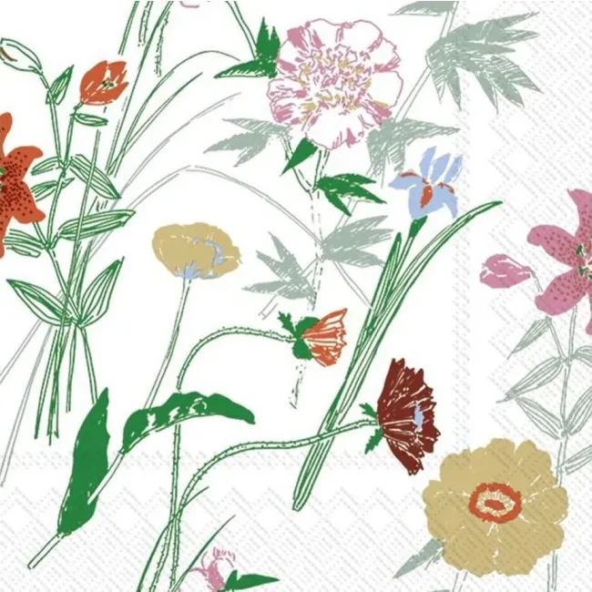 Napkins 33cm puutarhakutsut green