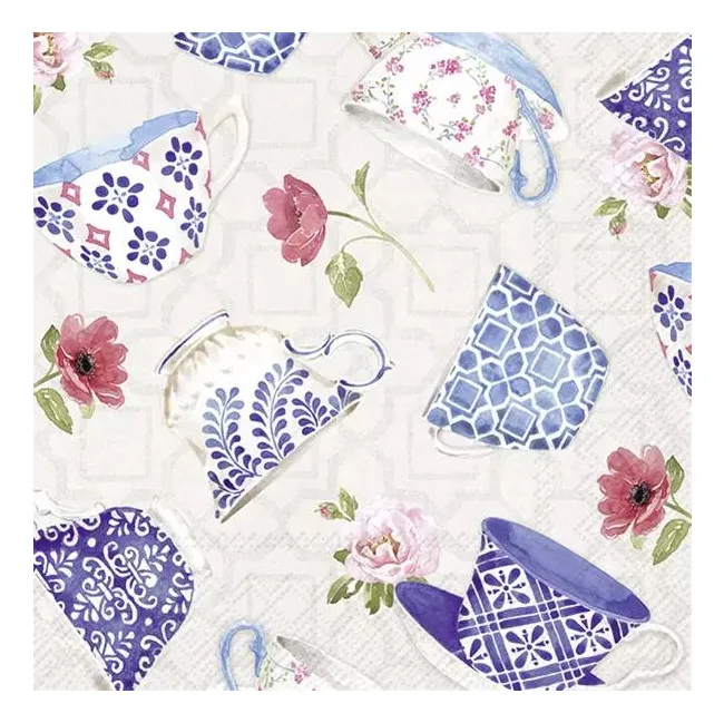 Napkins 33cm indigo coffee mugs
