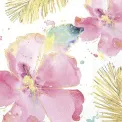 Napkins 33cm flamingo fever flower  - 1