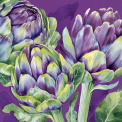 Serwetki 33cm artichokes violet 