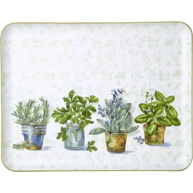 Tray 36x28x1,5cm willow wood light green - 1