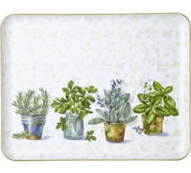 Taca 36x28x1,5cm drewno wierzby jasnozielona