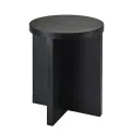 Cole side table 30x35x42cm black wooden - 1