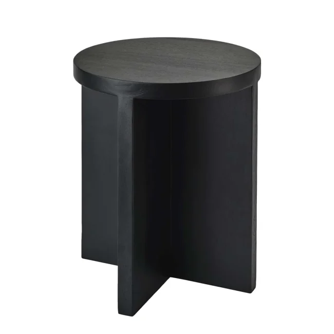 Stolik Cole 30x35x42cm czarny drewniany