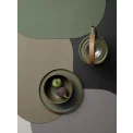 Podkładka Leather Optic 49,5x33cm owalna czarna - 2