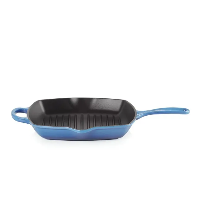 Patelnia żeliwna 26cm grillowa azure