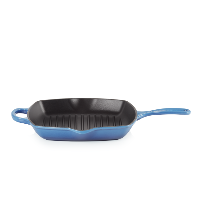 Patelnia żeliwna 26cm grillowa azure