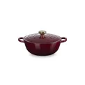 La Marmite cast iron pot 26cm 4.1L garnet - 2