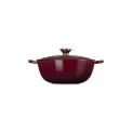 La Marmite cast iron pot 26cm 4.1L garnet - 3
