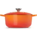 Garnek żeliwny 20cm 2,4l płomienny - 5