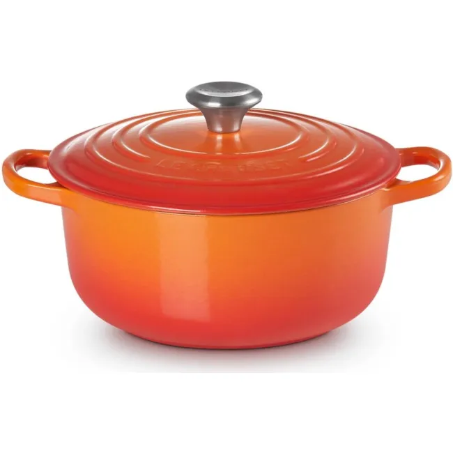 Garnek żeliwny 20cm 2,4l płomienny