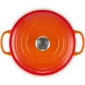 Garnek żeliwny 20cm 2,4l płomienny - 3