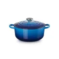 Garnek żeliwny 20cm 2,4l azure - 1
