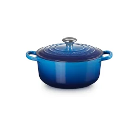 Garnek żeliwny 20cm 2,4l azure
