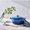 Garnek żeliwny 20cm 2,4l azure - 3