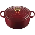 Garnek żeliwny 24cm 4,2l garnet - 1