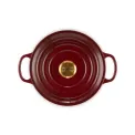 Garnek żeliwny 24cm 4,2l garnet - 3