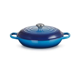 Garnek żeliwny 30cm 3,2l niski azure
