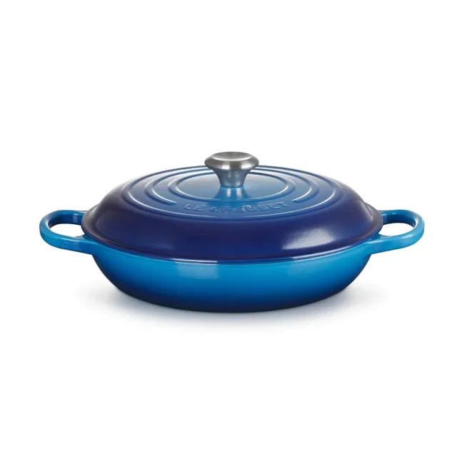 Garnek żeliwny 30cm 3,2l niski azure