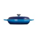 Cast iron casserole 30cm 3,2l low Azure - 2