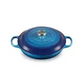 Cast iron casserole 30cm 3,2l low Azure - 3