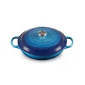 Garnek żeliwny 30cm 3,2l niski azure - 6