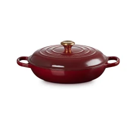 Garnek żeliwny 30cm 3,2l niski garnet