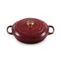 Garnek żeliwny 30cm 3,2cm niski garnet - 5