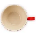 Kubek 400ml do cappucino wiśniowy - 3