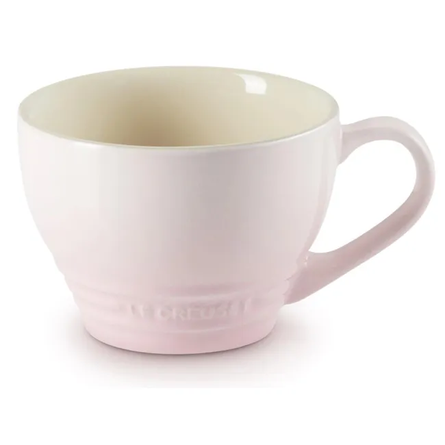 Mug 400ml for cappuccino shell pink - 1