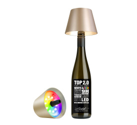 Lampa Top 2 na butelkę 11x12,5cm LED 1,3W 103lm szampańska
