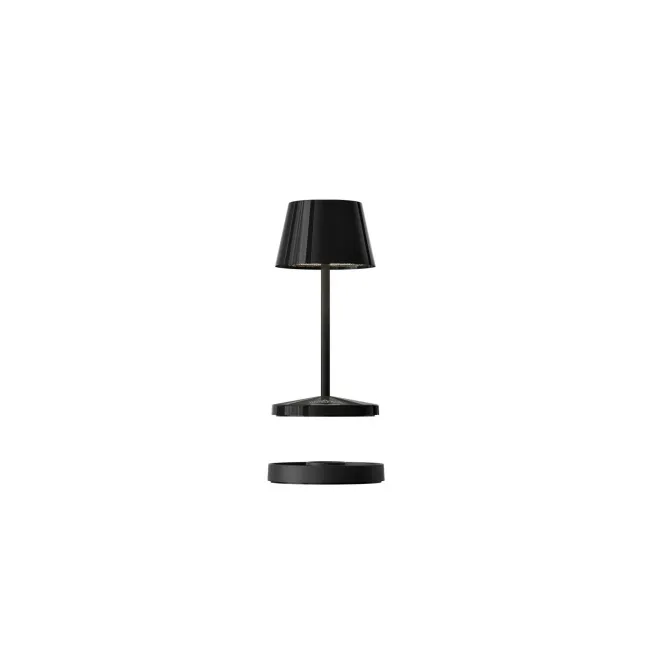 Lampa stołowa Seoul Nano 1.8W, 145lm, 2200-3000K (akumulator + ładowarka) 12cm czarna ceramic
