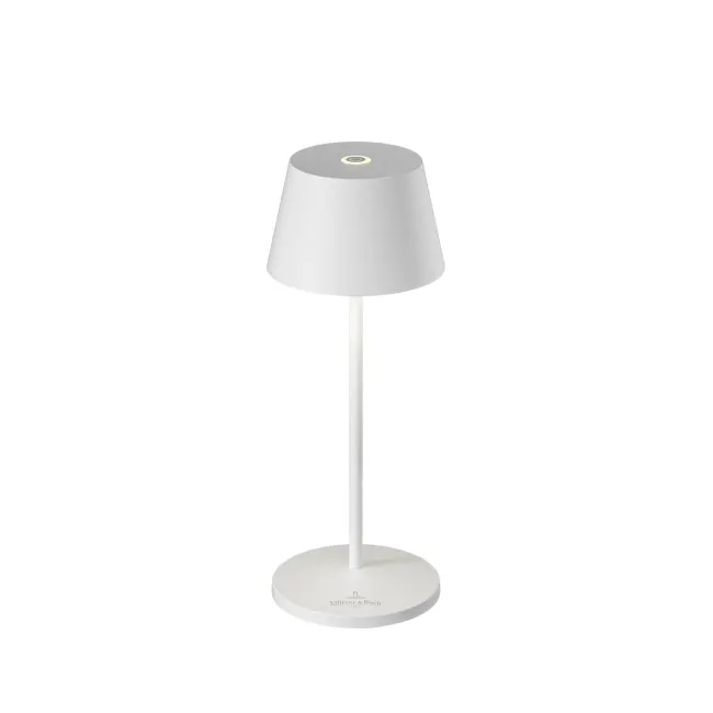 Lampa stołowa LED Seoul Micro RC 2.3W, 252lm, 2200-3000K (akumulator + ładowarka) 20x7,5 cm biała