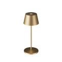 Lampa stołowa LED Seoul Micro RC 2.3W, 252lm, 2200-3000K (akumulator + ładowarka) szczotkowany złoty - 1