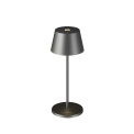 Lampa stołowa Seoul Micro 2.3W, 252lm, 2200-3000K (akumulator + ładowarka) 20x7,5 cm szczotkowany grafitowy