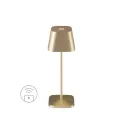 Lampa stołowa LED Neapel Micro RC 2.3W, 252lm, 2200-3000K 3000mAh (akumulator + ładowarka) szczotkowany złoty - 1