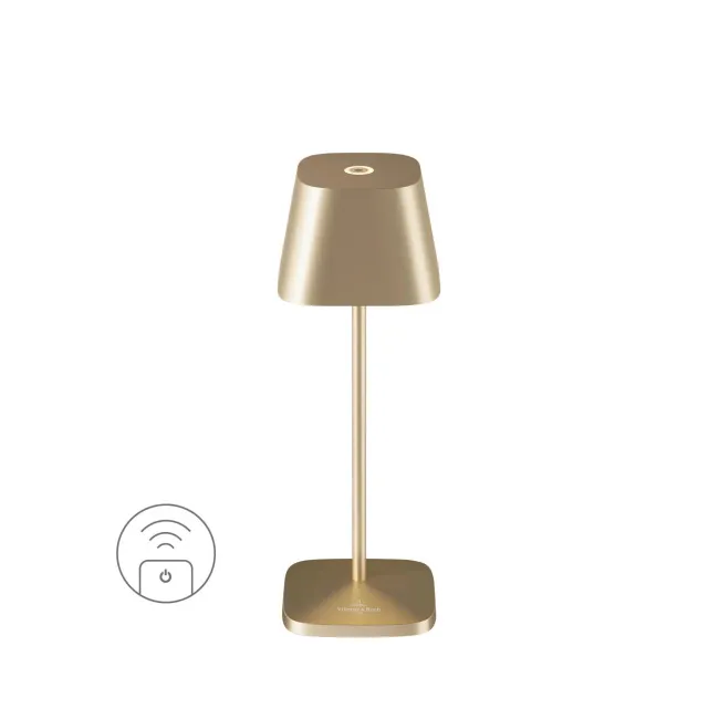 Neapel Micro RC LED table lamp 2,3W 252lm 2200–3000K 3000mAh (battery + charger) brushed gold