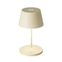 Lampa stołowa LED Seoul RC 2.2W, 250lm, 4400K (akumulator + ładowarka) kremowa ceramic