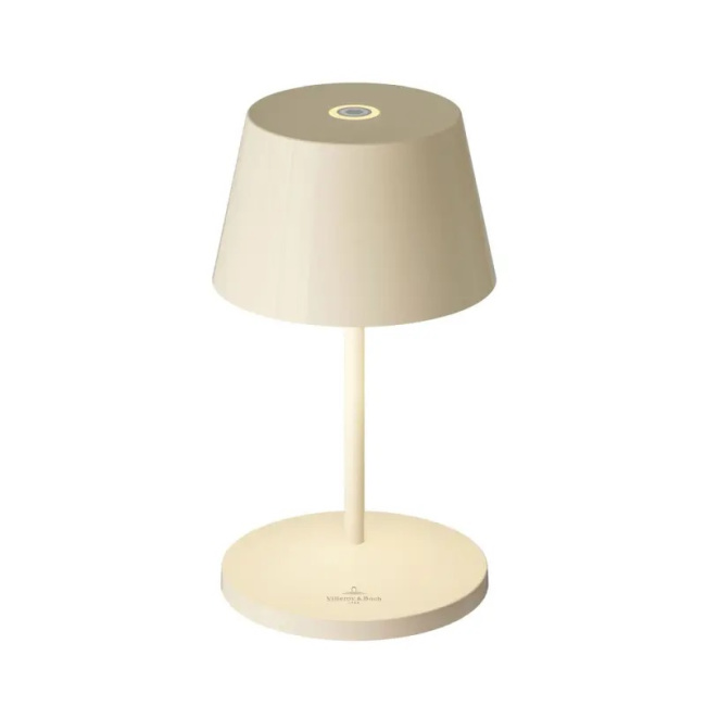 Lampa stołowa LED Seoul RC 2.2W, 250lm, 4400K (akumulator + ładowarka) kremowa ceramic