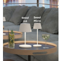 Lampa stołowa LED Seoul RC 2.2W, 250lm, 4400K (akumulator + ładowarka) czarny ceramic - 3