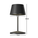 Lampa stołowa LED Seoul RC 2.2W, 250lm, 4400K (akumulator + ładowarka) czarny ceramic - 4