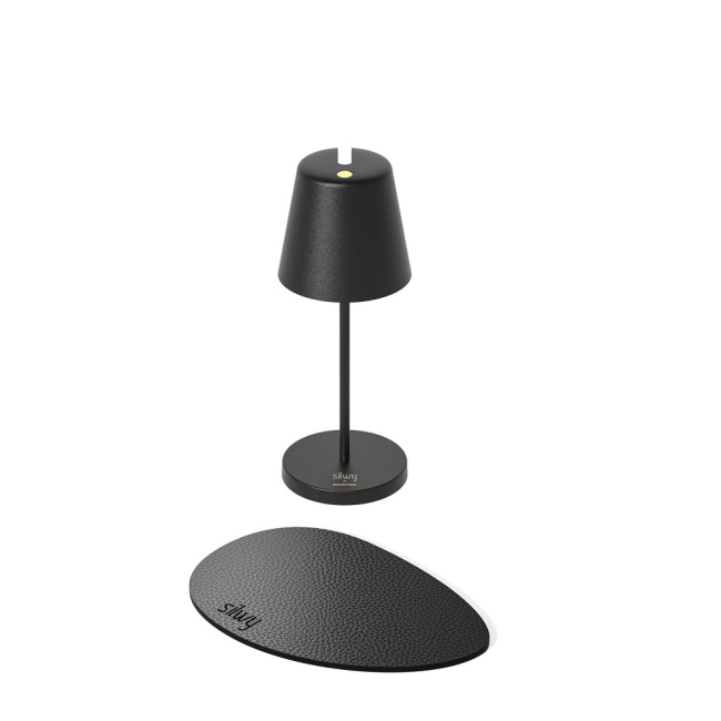 Lampa Portofino by Silwy z podkładką nano-żelową 198lm 3000mAh 2200-2700K 2.2W czarna 