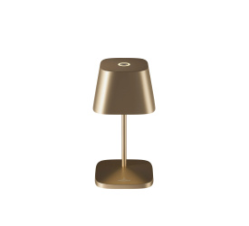 Lampa stołowa LED Neapel RC 2.2W, 250lm, 2200-3000K 4400mAh (akumulator + ładowarka) szczotkowany złoty