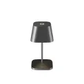 Lampa stołowa LED Neapel RC 2.2W, 250lm, 2200-3000K 4400mAh (akumulator + ładowarka) szczotkowany grafitowy