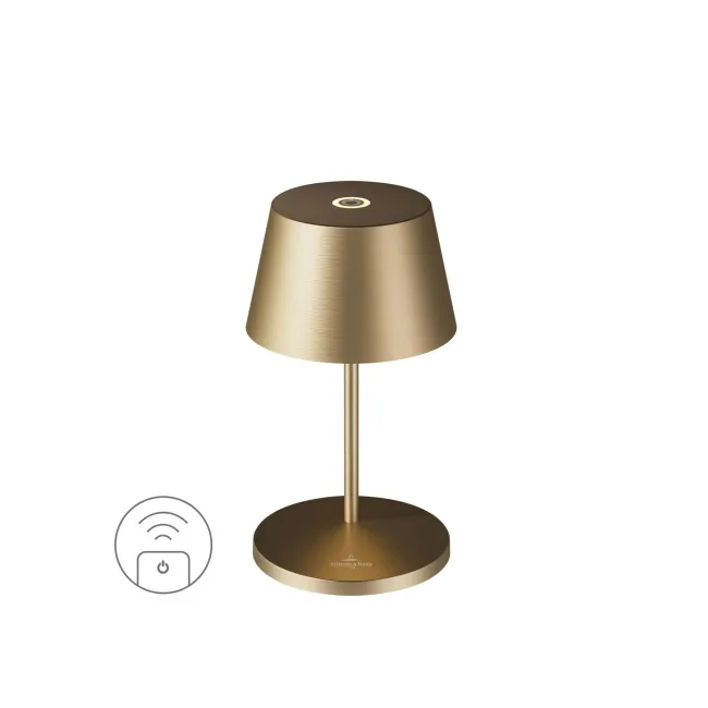 LED table lamp Seoul RC 2,2W 250lm 4400K (battery + charger) brushed gold